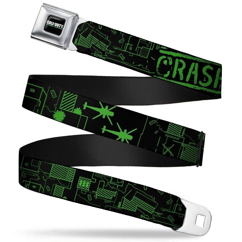 8852 Seatbelt Belt - ODERN WARFARE Full Color Black/White/GreensSeatbelt